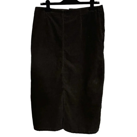 Cherokee Corduroy Maxi Skirt Size 18 Black Whimsigoth Goth Witchy Y2K 90s Grunge - Picture 2 of 13